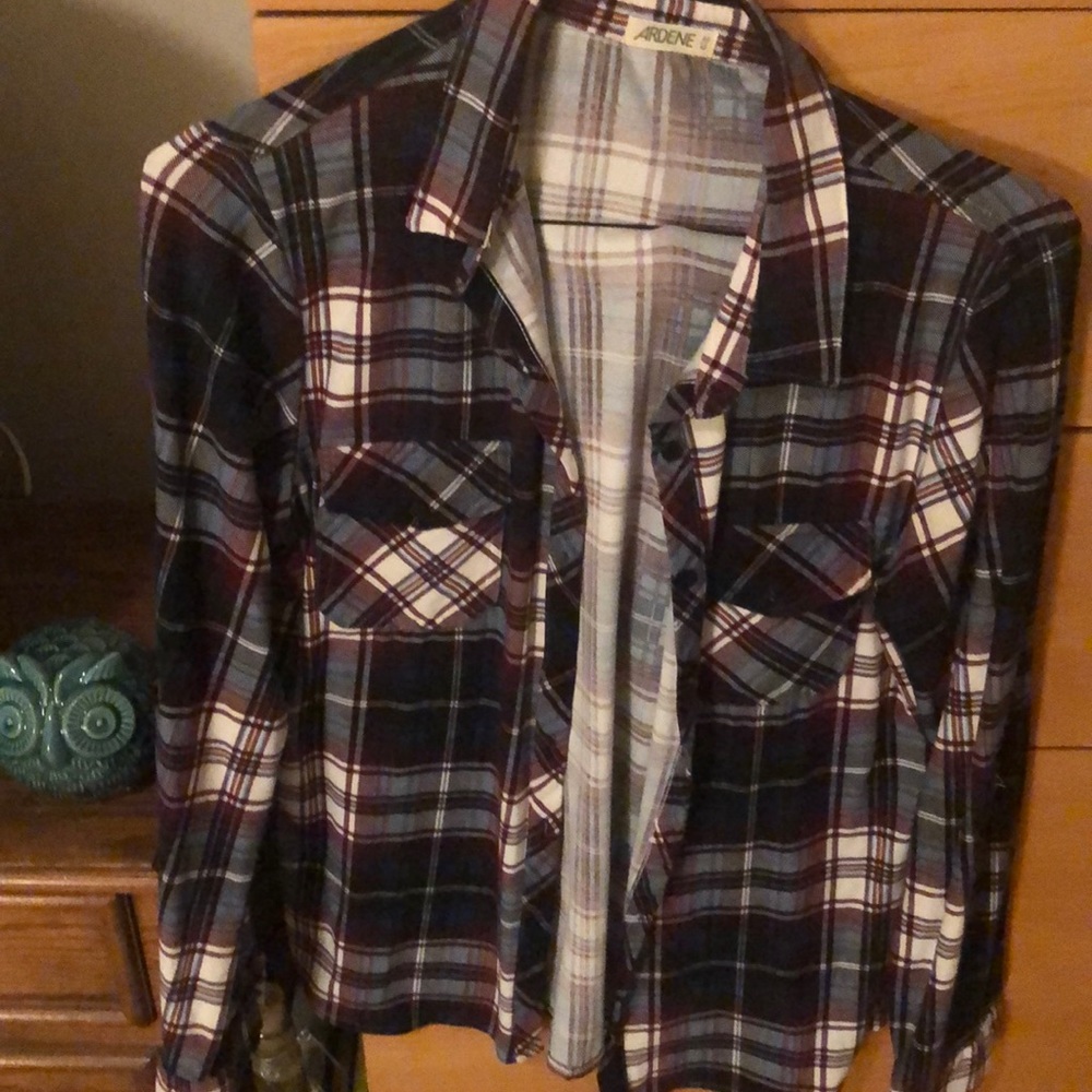 Plaid button up shirt